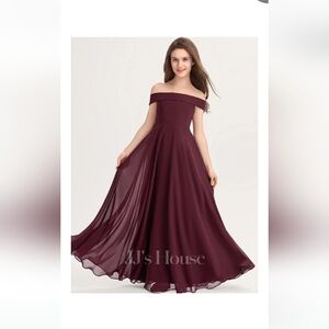 JJs House Burgundy Formal Dress